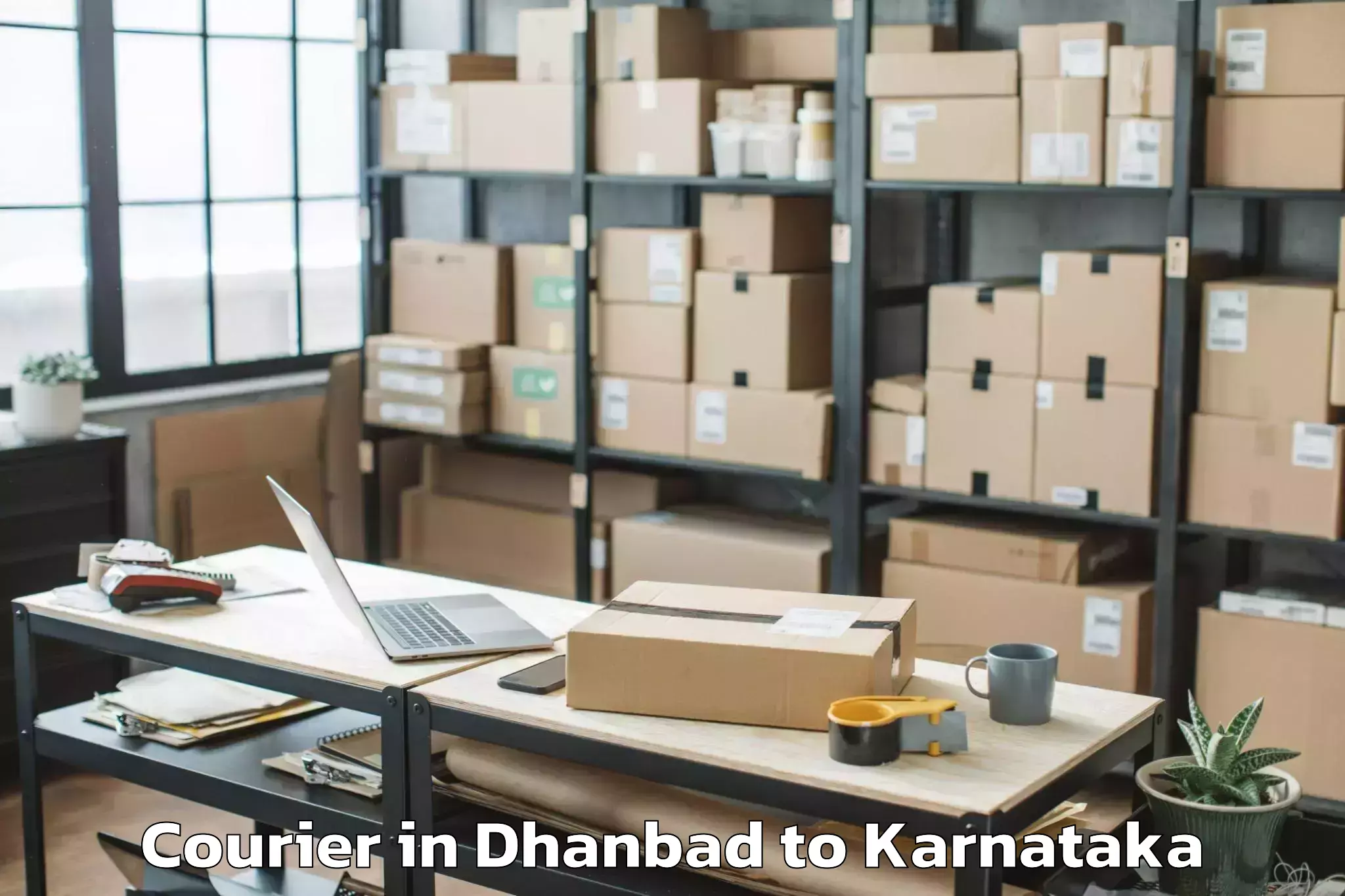 Reliable Dhanbad to Garuda Swagath Mall Courier